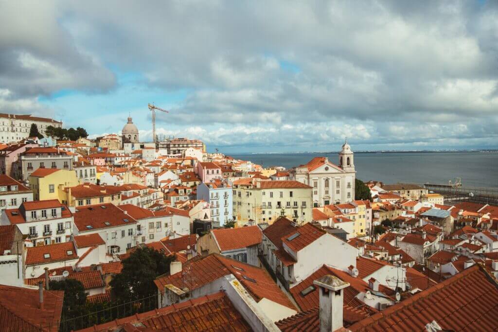 Barrio de Lisboa desde lo alto